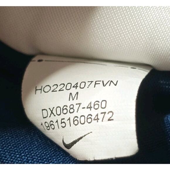 Nike Dri Fit Womens Short Sleeve Blue Tee Short Sleeve Crew Neck Tshirt Size Med - Picture 12 of 12